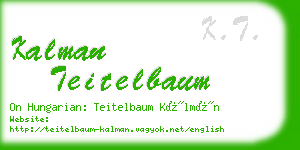 kalman teitelbaum business card